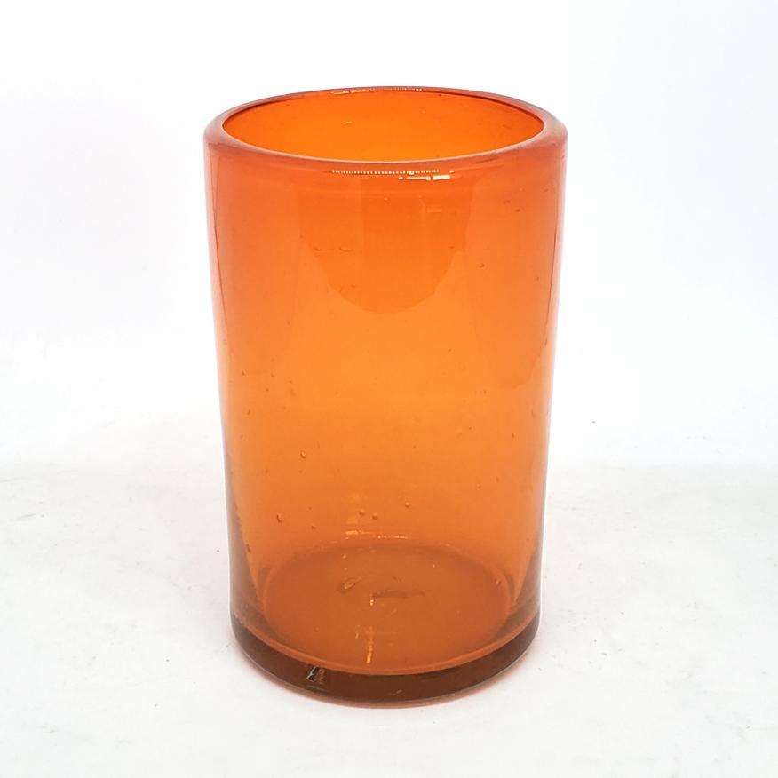Novedades / vasos grandes color naranja / Éstos artesanales vasos le darán un toque clásico a su bebida favorita.